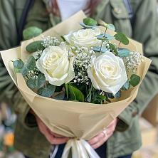 Букет Нежные грёзы в Павлодольской Букет цветов из: Розы в Павлодольской